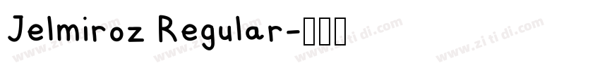 Jelmiroz Regular字体转换